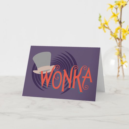 Wonka Spiral Logo Karte (Gelbe Blume)