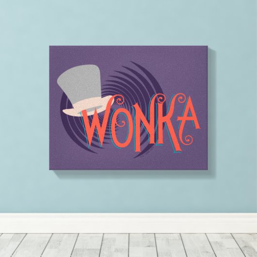 Wonka Spiral Logo Leinwanddruck (Insitu (Holzboden))