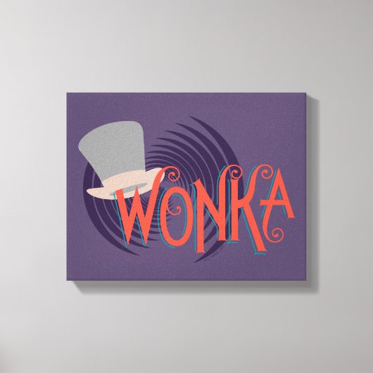 Wonka Spiral Logo Leinwanddruck (Vorderseite)