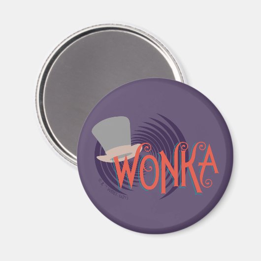 Wonka Spiral Logo Magnet (Vorderseite/Rückseite)