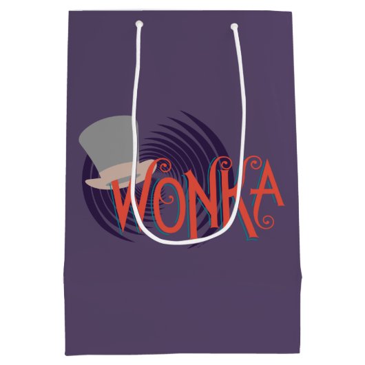 Wonka Spiral Logo Mittlere Geschenktüte (Rückseite)