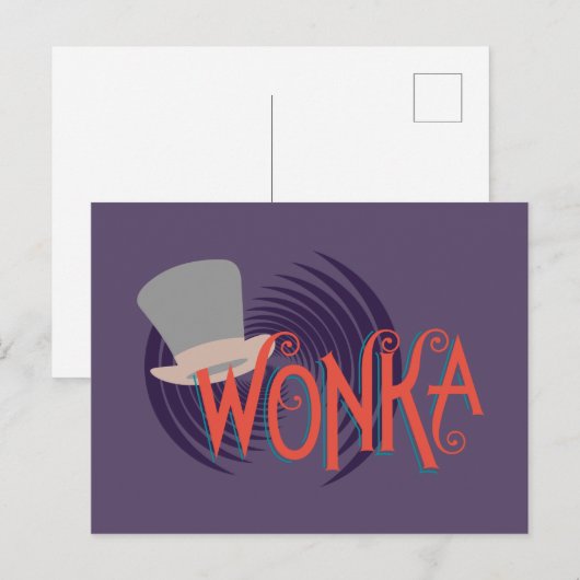 Wonka Spiral Logo Postkarte (Vorne/Hinten)
