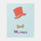 Wonka Top Hat & Bow Krawatte Fleecedecke (Vorderseite)