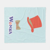 Wonka Top Hat & Bow Krawatte Fleecedecke (Vorderseite (Horizontal))