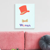 Wonka Top Hat & Bow Krawatte Leinwanddruck (Insitu (Wohnzimmer))