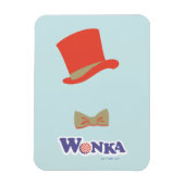 Wonka Top Hat & Bow Krawatte Magnet (Vertikal)
