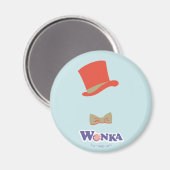 Wonka Top Hat & Bow Krawatte Magnet (Vorderseite/Rückseite)