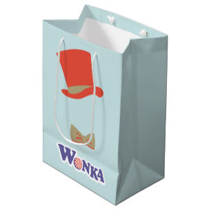 Wonka Top Hat & Bow Krawatte Mittlere Geschenktüte