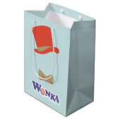 Wonka Top Hat & Bow Krawatte Mittlere Geschenktüte (Rückseite Schrägansicht)