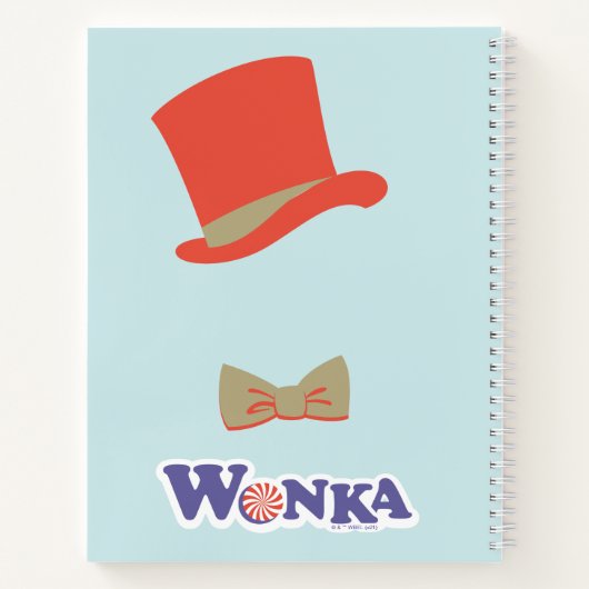 Wonka Top Hat & Bow Krawatte Notizblock (Rückseite)