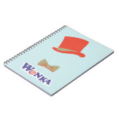 Wonka Top Hat & Bow Krawatte Notizblock (Linke Seite)