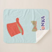 Wonka Top Hat & Bow Krawatte Sherpadecke (Vorderseite (Horizontal))