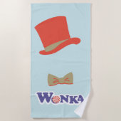 Wonka Top Hat & Bow Krawatte Strandtuch (Vorderseite)