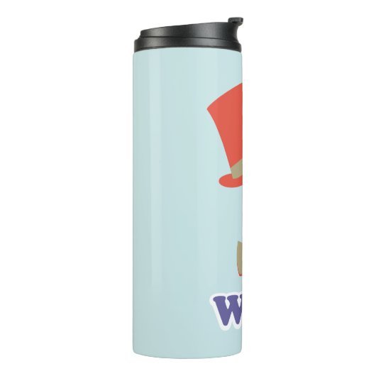 Wonka Top Hat & Bow Krawatte Thermosbecher (Nach links gedreht)