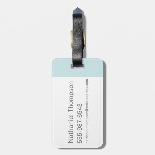 Wonka Top Hat & Bow Tie Gepäckanhänger (Rückseite vertikal)