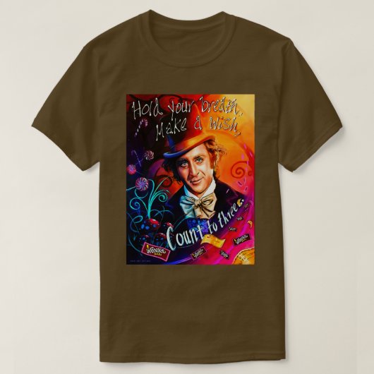Wonka und Schokoladenfanart T-Shirt (Design vorne)