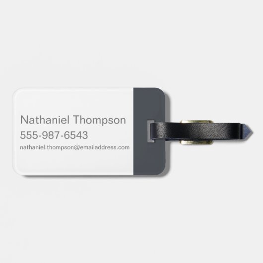 Wonkaise-Logo Gepäckanhänger (Rückseite horizontal)