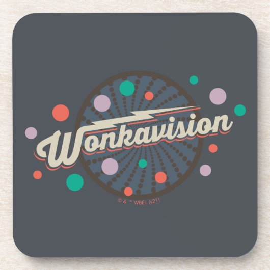 Wonkavision-Logo Getränkeuntersetzer (Vorderseite)