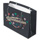 Wonkavision-Logo Große Geschenktüte (Rückseite Schrägansicht)
