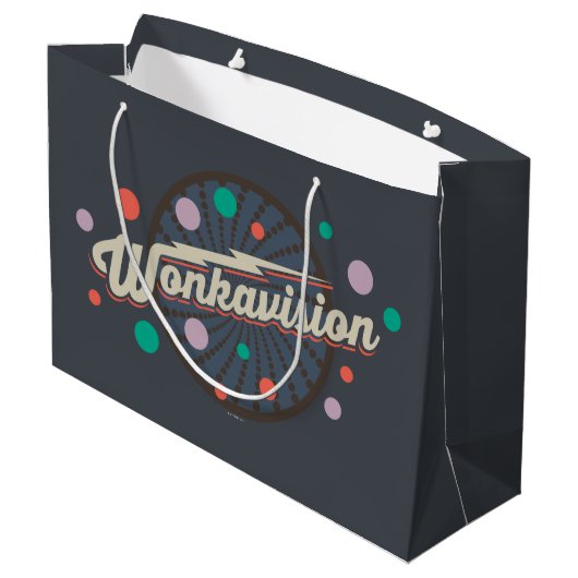 Wonkavision-Logo Große Geschenktüte (Rückseite Schrägansicht)