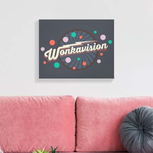 Wonkavision-Logo Leinwanddruck (Insitu (Wohnzimmer))