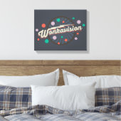 Wonkavision-Logo Leinwanddruck (Insitu (Schlafzimmer))