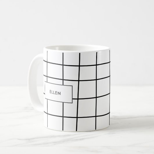 Wonkey-Rasterlinien Kaffeetasse (Vorderseite Links)