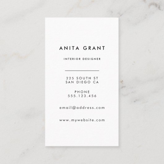 Wonkey-Rasterlinien Visitenkarte (Rückseite)