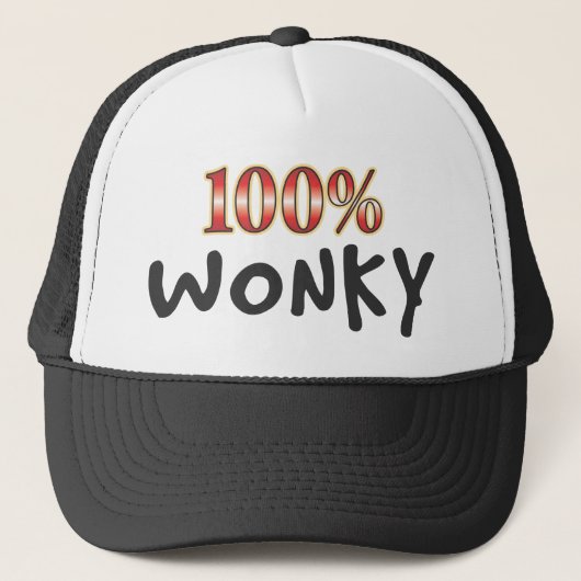 Wonky 100 Prozent Truckerkappe (Vorderseite)