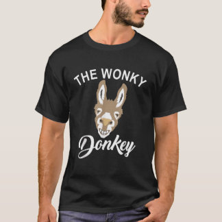 Wonky Donkey Funny Donkey Lover Farm Animal T-Shirt