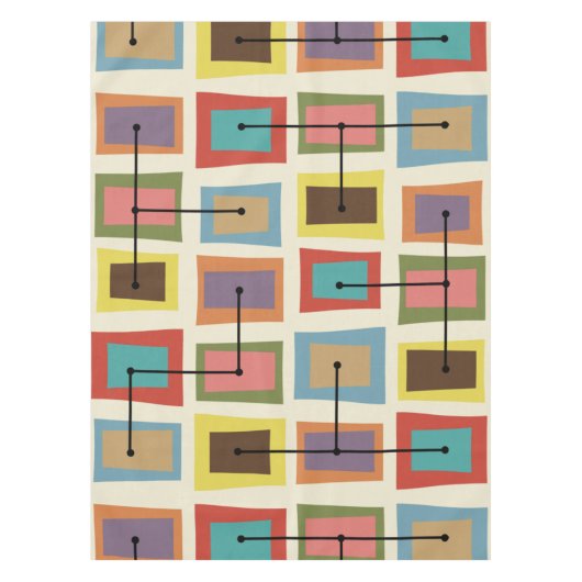 Wonky Doors kleinere mehrfarbig Tischdecke (Vorderseite)