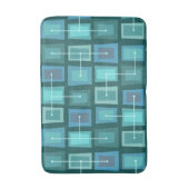 Wonky Doors Small Ocean Blue Badematte (Vorderseite Vertikal)