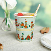 Wonky Houses Pappbecher