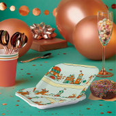 Wonky Houses Pappteller