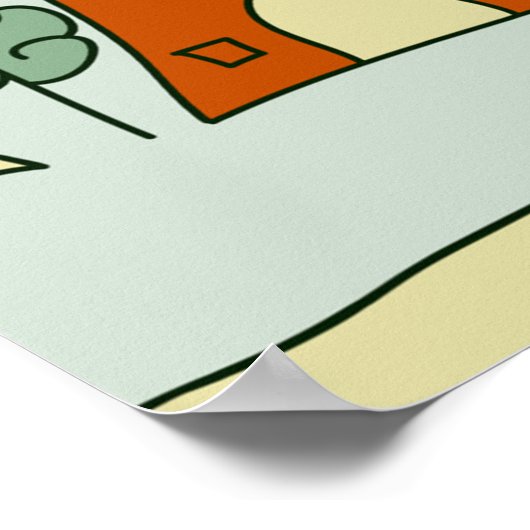 Wonky Houses Poster (Ecke)