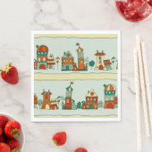 Wonky Houses Serviette (Beispiel)