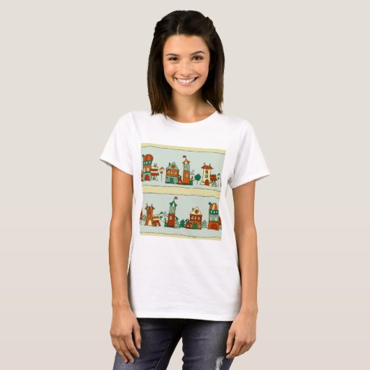 Wonky Houses T-Shirt (Vorne ganz)