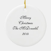 Wonky Stern-Steppdecke Keramik Ornament (Hinten)