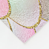 Wonky Trendy Rainbow Girl Metal Mermaid Scales Fleecedecke (Ecke)