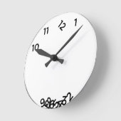 Wonky-Uhr 2 Runde Wanduhr (Winkel)