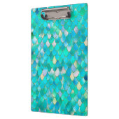 Wonky Watercolor-aquamarine Klemmbrett (Links)