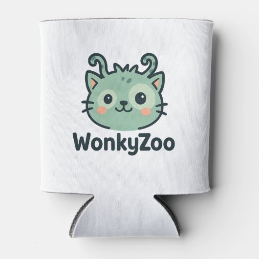 Wonky Zoo Cat Can Cooler | Funny Drink Sleeve Dosenkühler (Vorderseite)