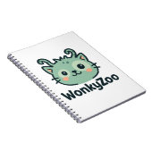 Wonky Zoo Cat Notebook | Funny Animal Journal Notizblock (Rechte Seite)