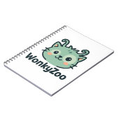 Wonky Zoo Cat Notebook | Funny Animal Journal Notizblock (Linke Seite)