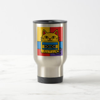 Wonky Zoo Catsette Mug  Reisebecher