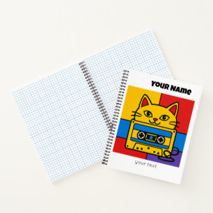 Wonky Zoo Catsette-Spiralblock Notizblock
