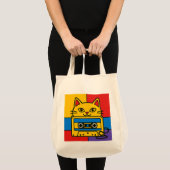 Wonky Zoo – Catsette-Tasche Tragetasche (Vorderseite (Produkt))