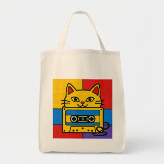 Wonky Zoo – Catsette Tote Bag Tragetasche