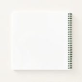 Wonky Zoo Floral Spiral Notizbuch (Rückseite)