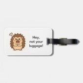 Wonky Zoo Moody Igel Gepäckmarke Gepäckanhänger (Rückseite horizontal)